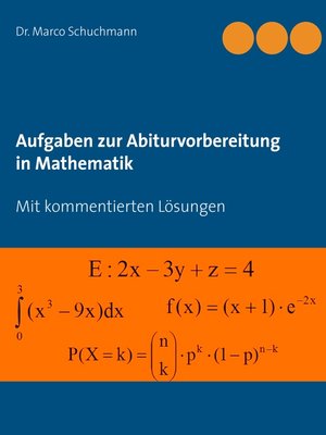 cover image of Aufgaben zur Abiturvorbereitung in Mathematik